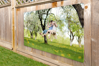 Tuinposter op 2cm frame 120x230 cm